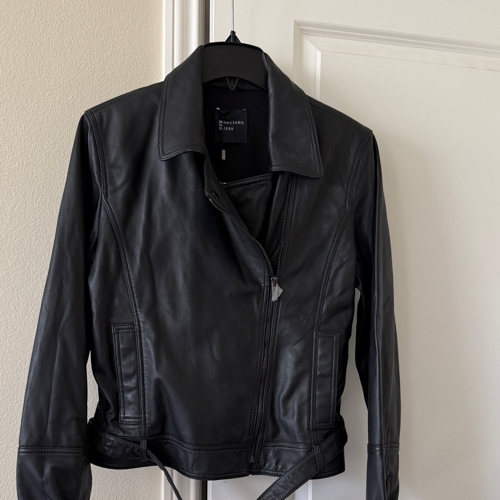 Marciano Black Leather Jacket